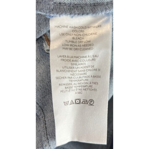 Free People We The Free In My Feelings Crop  Boot Jeans Navy Pull-On Pant-M - Picture 7 of 9